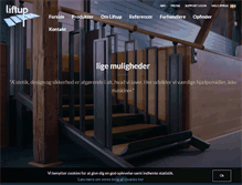 Tablet Screenshot of liftup.dk
